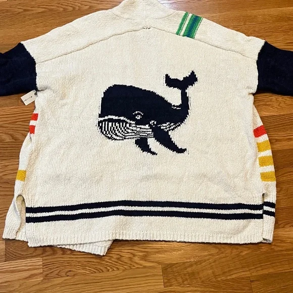 Anthropologie Nautical Buoy Cardigan L/XL NEW - Picture 13 of 15